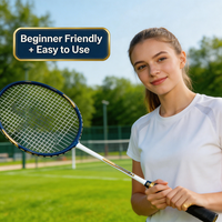 Raquettes de badminton en alliage d'acier léger, vente directe d'usine, durables, de haute qualité, haute rigidité, personnalisation pour les débutants, sport