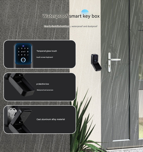 <span class=keywords><strong>Caja</strong></span> de Seguridad Inteligente con APP Tuya, Huella Dactilar, Contraseña, Tarjeta IC, <span class=keywords><strong>Caja</strong></span> de Seguridad Impermeable para Exteriores para <span class=keywords><strong>Airbnb</strong></span> y Administración de Propiedades - Product Image 4