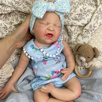 Sevimli Yumuşak Silikon Yeniden Doğmuş Bebek Bebek Oyuncak Bebek 50 cm Ağırlıklı Kız Bebek Anatomik Olarak Doğru Çocuklar İçin Arkadaş Hediyesi