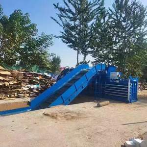 Mesin Pemadat Botol Plastik Bekas Otomatis, Mesin Press Baler Kertas Bekas Horizontal, Mesin Kompaktor Baler - Product Image 3