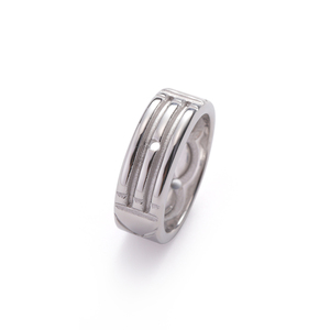 Bague Atlantis Minimaliste en Acier Inoxydable, Tendance et Élégante, Alliance pour Hommes et Femmes, Bijou Cadeau d'Anniversaire, Vente en Gros - Product Image 6