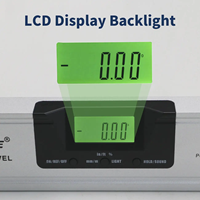 Niveau laser rouge de qualité industrielle 225/400/600/1000 mm, 2 lignes, écran LCD LED de haute qualité, niveau à bulle en alliage d'aluminium, 60 cm, magnétique