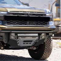 Accessoires de luxe 4x4 pare-chocs avant de treuil en acier noir texturé modulaire tout-terrain pour Ford Ranger 2024