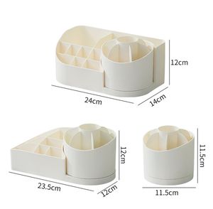 Cosmétiques boîte <span class=keywords><strong>de</strong></span> <span class=keywords><strong>rangement</strong></span> <span class=keywords><strong>rotative</strong></span> commode bureau multi grille porte-brosse maquillage brosse ombre à paupières rouge à lèvres <span class=keywords><strong>étagère</strong></span> - Product Image 6