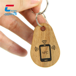 Hot bán gỗ móc chìa khóa NFC gỗ Keychain 213/F08 không thường xuyên bằng gỗ thẻ nhỏ - Product Image 4