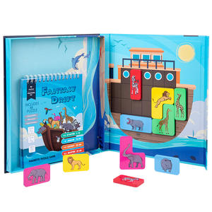 Montessori Arca de Noé de Madera <span class=keywords><strong>para</strong></span> Bebé, Juego de Rompecabezas Educativo de Pensamiento Lógico, Juguetes Clásicos de Verano <span class=keywords><strong>para</strong></span> Niños y Niñas - Product Image 2