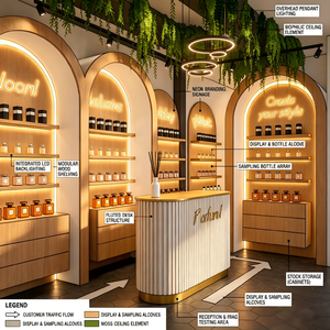 ออกแบบร้านน้ำหอมแบบครบวงจรพร้อมติดตั้ง |   โซลูชั่นตกแต่งภายในร้านน้ำหอมหรูหรา พร้อมไฟ LED เป็นมิตรกับสิ่งแวดล้อม - Product Image 5