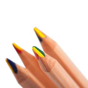 Crayons magiques en bois de haute qualité, taille jumbo, 5,0 mm d'épaisseur, multicolores, avec film arc-en-ciel, pour cadeau promotionnel - Product Image 5