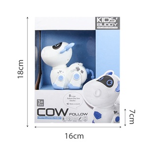 Robot <span class=keywords><strong>de</strong></span> juguete inteligente para niños, con autodetección, línea <span class=keywords><strong>de</strong></span> rotación, seguidor, Robot <span class=keywords><strong>de</strong></span> juguete <span class=keywords><strong>de</strong></span> vaca <span class=keywords><strong>de</strong></span> dibujos animados, tecnología <span class=keywords><strong>de</strong></span> Robots, educativo - Product Image 5