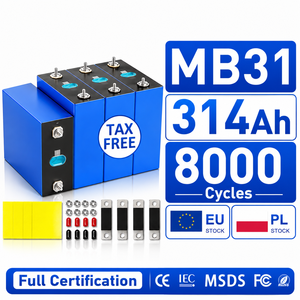 Batterie Lifepo4 PL Stock MB31 314ah 3.2V à récupération en personne, 8000 cycles, cellule prismatique Lifepo4 314ah 280ah pour ESS - Product Image 1