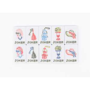 Custom Model 4-Tier American <b>Mahjong</b> 160 Acrylic Tiles with Pearl Print Design Luxurious Eco-Friendly Durable - Product Image 6