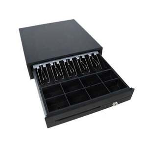 Caja Registradora con Caja Fuerte para 4 Billetes y 8 Monedas, Cajón de Efectivo Electrónico para Supermercado - Product Image 3