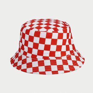 หมวกบักเก็ตแบบพลิกกลับได้ ลายสก็อต ป้องกันแสงแดด สำหรับตกปลา ขายดีในยุโรป อเมริกา ช่วงฤดูร้อน - Product Image 6