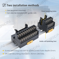 Module de bornier électrique compact SiRON T041/T042/T043/T044 X210 10/20/34/40 broches, entrée/sortie, MIL DC24V, rail DIN