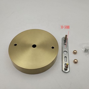 Brass trần tán đèn chùm đèn phần cứng vàng ánh sáng mặt dây chuyền tấm bìa Rod nối gắn khung ánh sáng đồ đạc - Product Image 3