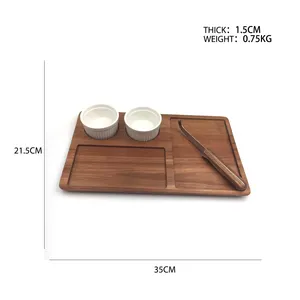 उच्च गुणवत्ता की लकड़ी काट ब्लॉक कस्टम लकड़ी काट बोर्ड वर्ग बबूल की लकड़ी काटने बोर्ड