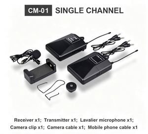 Micrófono Lavalier Inalámbrico UHF Portátil con LED, Cardioide, Canal Único, 30 Selecciones, Alcance de 50m para Cámara DSLR - Product Image 4