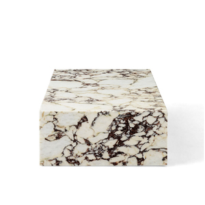 High End Custom Luxury Furniture Real Stone Coffee <strong>Table</strong> Low Plinth Italy Calacatta Viola <strong>White</strong> Marble <strong>Side</strong> <strong>Table</strong> - Product Image 4