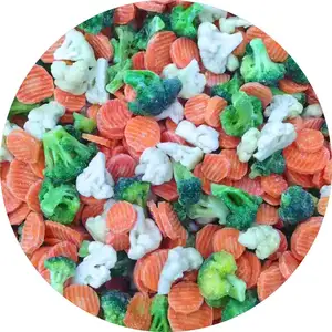 वांडा फूड्स जमे हुए मिश्रित सब्जियां ब्रोकोली सफेद फूलगोभी गाजर के टुकड़े जमे हुए मिश्रित कैलिफोर्निया