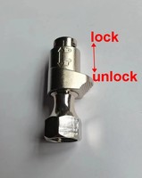 Nouvelle innovation : Connecteur de gonflage en cuivre 1/4NPT avec embout de collecte d'air verrouillable pour pneu
