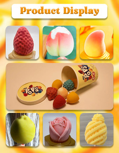 Vente en gros de glaces 3D populaires Raisins glacés Pommes Ananas Boîte en forme de <span class=keywords><strong>fruit</strong></span> Desserts congelés Prêt à consommer en Arabie - Product Image 3