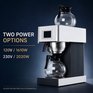 Machine à café filtre commerciale à double carafe, remplissage d'eau automatique et manuel, 120V <span class=keywords><strong>1610W</strong></span> - Product Image 4