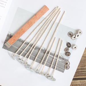 بيع بالجملة شمع سهل الاستخدام حجم مخصص فتيل خشبي مع مشبك فتيل معدني فتائل خشبية لصنع الشموع - Product Image 3