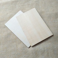 Carte postale vierge en bois non fini de forme rectangulaire découpée au Laser, 150x100x3mm