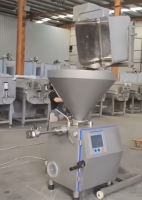 Machine de levage verticale commerciale en acier inoxydable pour la production de saucisses, boulettes de viande et galettes de hamburgers