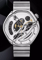 Montres en acier étanches avec cadran squelette et calendrier, mouvement japonais similaire, conception d'usine et personnalisation par lots pour la marque des clients