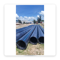 Tuyau d'eau souterrain en PEHD de grand diamètre SDR11 DN500 DN710 DN900, tuyau en plastique anti-UV pour l'infrastructure de l'alimentation en eau publique