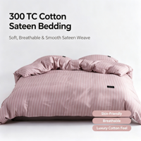Ensemble de literie moderne pour la maison, 100% coton, écologique, respirant, taille Queen, draps, taies d'oreiller, housse de couette