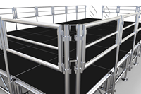 Présentoir en aluminium pour scène mobile Spectacle pour scène de mariage Concert Truss Display Outdoor Folding Stage Platform Support OEM