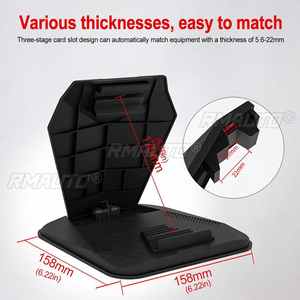 Support de téléphone pour voiture sur tableau de bord, support de téléphone/tablette de 3,0 à 9,7 pouces pour voiture, pour iPhone XS MAX, pour iPad Mini, GPS, support de téléphone pour voiture - Product Image 6