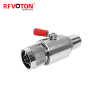 Parafoudre tubulaire de type N mâle vers N femelle à montage encastré pour antennes de communication, 90V/230V, de 0,1 Hz à 3 GHz