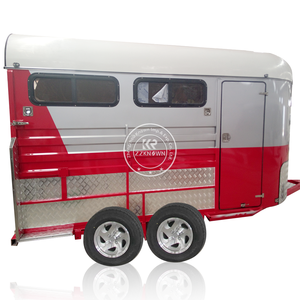 Nouveau produit 2025 Remorque à chevaux à chargement en angle pour 3 chevaux pour voyager avec des chevaux Norme australienne - Product Image 1