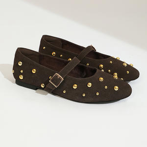 Women Round Toe Flats <b>Shoes</b> <b>Ballet</b> Flats Dressy Comfortable <b>White</b> Green Flats for Women - Product Image 1