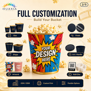 Tarrinas <span class=keywords><strong>de</strong></span> Palomitas Ecológicas Personalizadas al por Mayor |   Cubos <span class=keywords><strong>de</strong></span> Papel <span class=keywords><strong>de</strong></span> Grado Alimenticio para Eventos Festivos, Resorts y Cruceros |   Entrega Rápida - Product Image 3