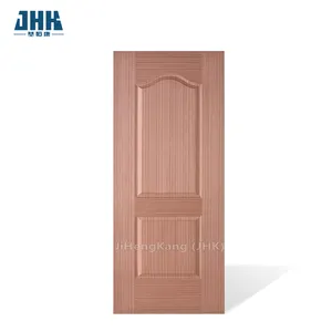 JHK-002 Arch Square Top Natural Red Oak Sapele Ash Teak Veneer HDF MDF Molded Door Skin Manufacturer China Factory