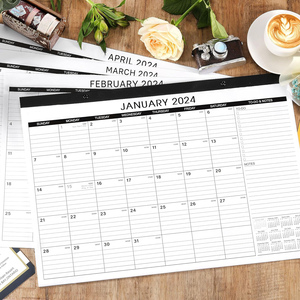 <span class=keywords><strong>Calendrier</strong></span> de bureau mural <span class=keywords><strong>2024</strong></span> Aperçu <span class=keywords><strong>mensuel</strong></span> sur chaque page Grand <span class=keywords><strong>calendrier</strong></span> mural de bureau ligné avec design déchirable - Product Image 3