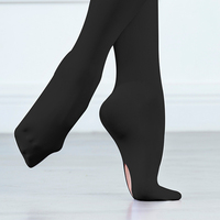 Medias de Ballet Convertibles F5031, Pantimedias de Nailon para Danza con Orificio