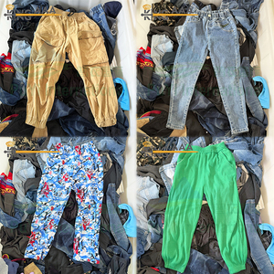 KINGAAA Printemps Automne Pantalons pour enfants Vêtements usagés Ballots de vêtements d'occasion pour enfants d'occasion Mixte pour enfants de 7 à 14 ans - Product Image 2