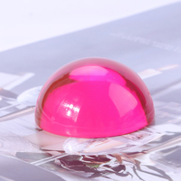Blocs de construction en résine acrylique, couleur solide, demi-boule hémisphère pour enfants, jouet en briques