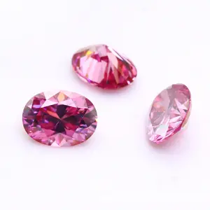 SICGEM 7*9 MM 핑크 타원형 모이사나이트 합성 다이아몬드 2ct 보석 돌 경쟁력있는 가격과 느슨한 돌