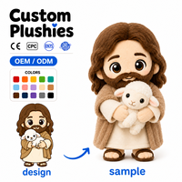 Peluches chrétiennes personnalisées, nouveau design, poupée en peluche de Jésus de dessin animé, peluches personnalisées, fabricant de jouets en peluche sur mesure