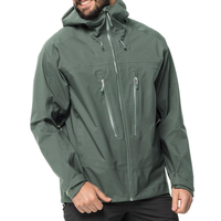 Para LAYENNE, chaquetas de lluvia de lona ligeras para hombre, cortavientos con capucha de Color sólido impermeable de talla grande para deportes al aire libre