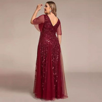 Robe de soirée sirène vintage en mousseline de soie perlée, grande taille, style européen et américain, 100 % polyester, pour demoiselle d'honneur