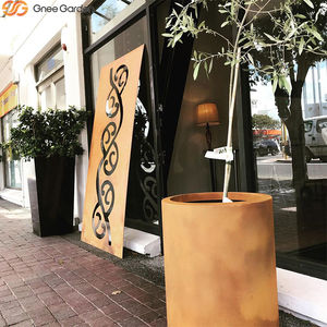 Macetero Grande de Acero Corten para Exteriores, Vaso de Flores de Acero Resistente a la Intemperie con Orificios de Drenaje, Gran Venta 2026 - Product Image 6