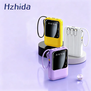 Cross-Border Wholesale Plastic Mini Power Bank 3C Certification 20k MAh Large Capacity Mobile Power Supply Gift Custom Logo