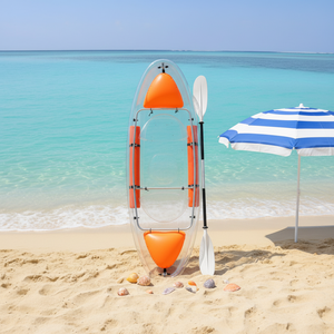 Kayak de pêche transparent monoplace en ABS PC, pour une personne, utilisation en mer et en <span class=keywords><strong>rivière</strong></span>, bateau de loisirs pour eaux vives, garantie 1 an - Product Image 5